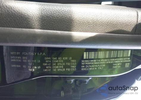 2020 Jeep Renegade High Altitude Fwd z USA, uszkodzony, nr VIN ZACNJAB18LPL03246